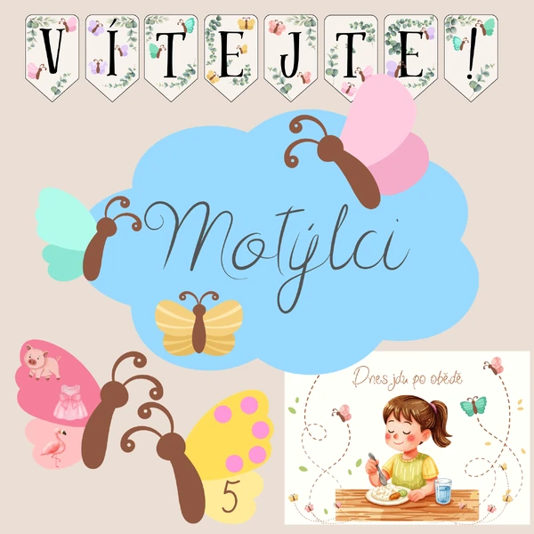 Výzdoba třídy - Motýlci