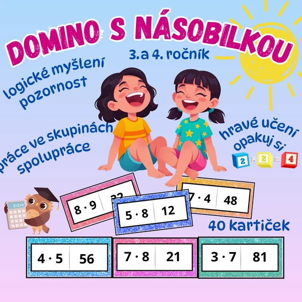 Domino s násobilkou