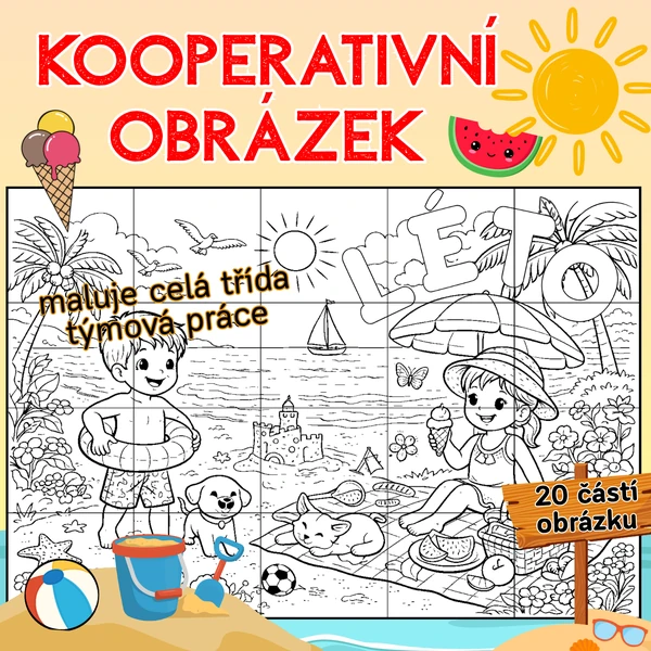 Kooperativní obrázek - léto