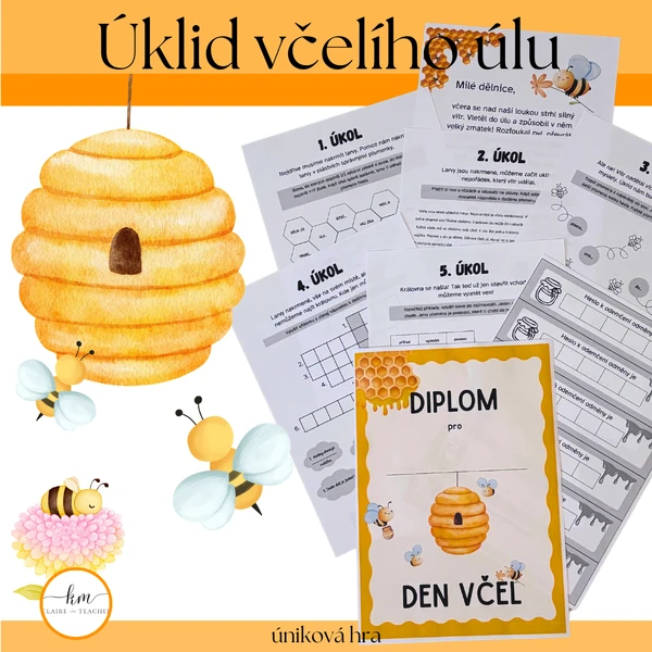 Úklid včelího úlu - úniková hra