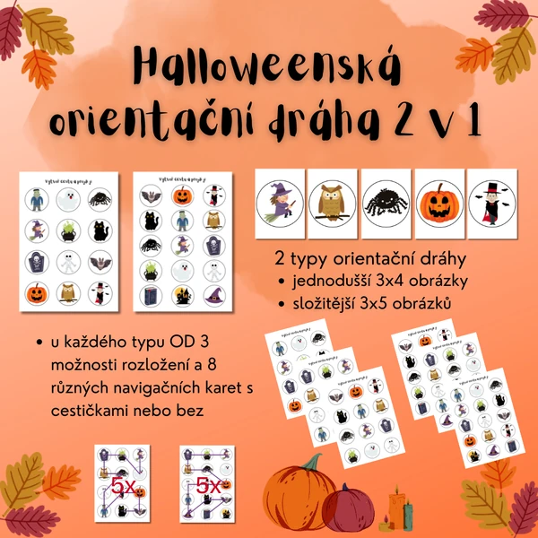 Halloweenská orientační dráha 2 v 1