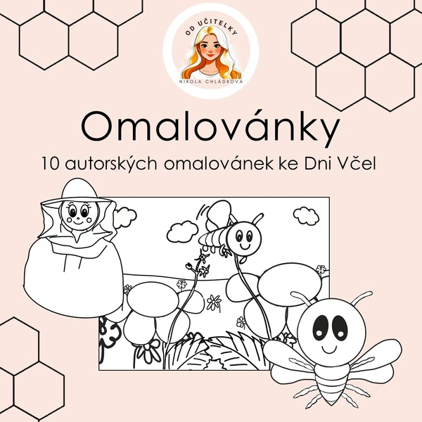 Omalovánky - Včely