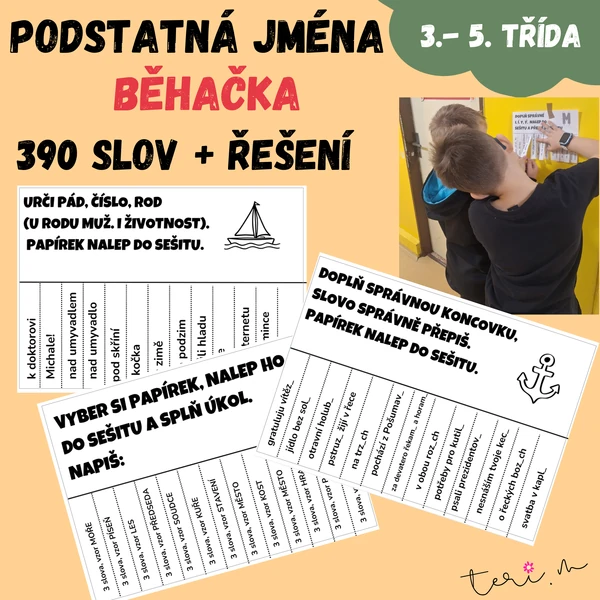 PODSTATNÁ JMÉNA - běhačka