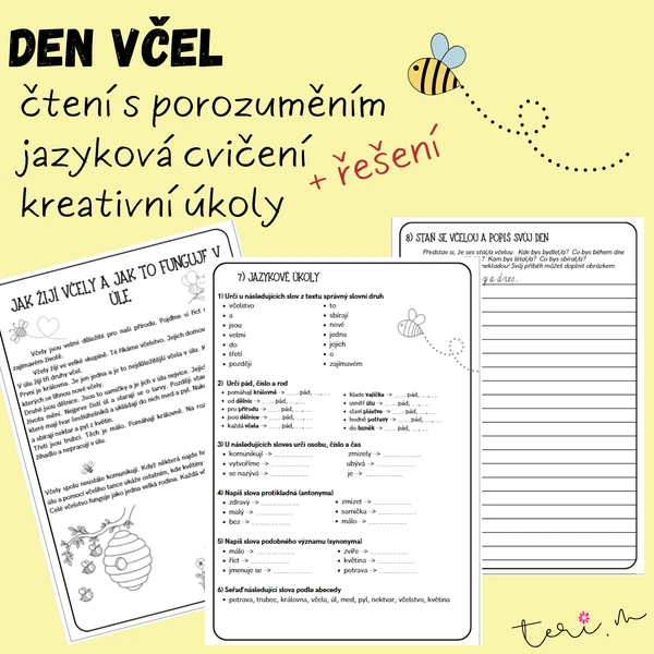 DEN VČEL - čtení s porozuměním