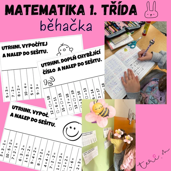 MATEMATIKA 1.TŘÍDA (trhací lístečky) - běhačka
