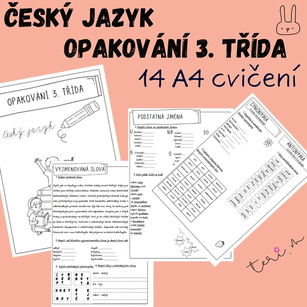OPAKOVÁNÍ ČESKÉHO JAZYKA – 3. TŘÍDA