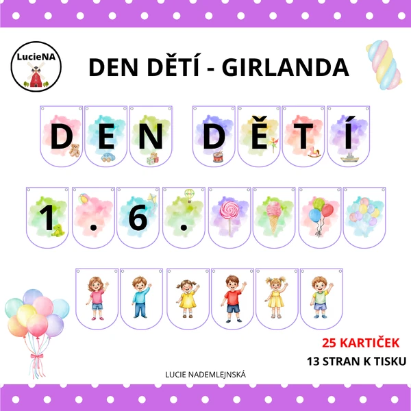 DEN DĚTÍ GIRLANDA