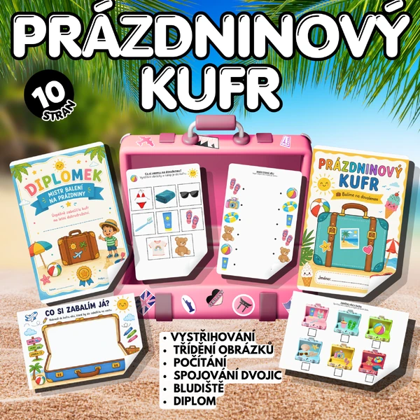 Prázdninový kufr – letní pracovní listy