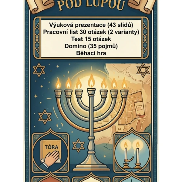 Judaismus pod lupou: Kompletní výukový balíček pro maturitní ročník i žáky ZŠ