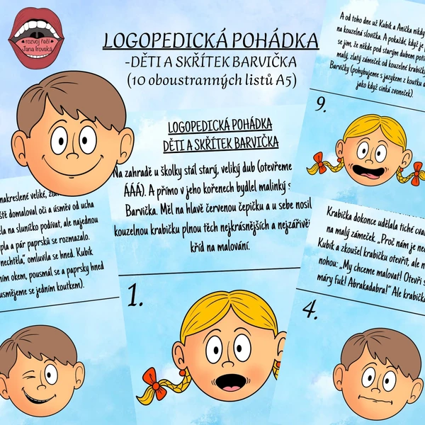 LOGOPEDICKÁ POHÁDKA: DĚTI A SKŘÍTEK BARVIČKA