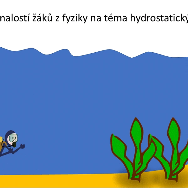 Ověřování znalostí žáků z fyziky na téma hydrostatický tlak