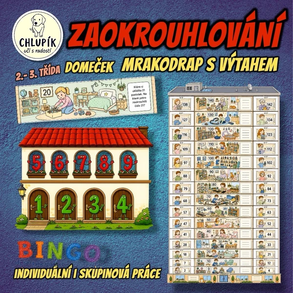 ZAOKROUHLOVÁNÍ - MRAKODRAP S VÝTAHY