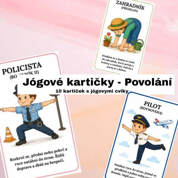 Jógové kartičky - Povolání