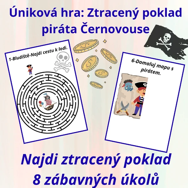 Úniková hra: Ztracený poklad piráta Černovouse