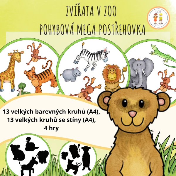 Zvířata ze Zoo - Pohybová mega postřehovka