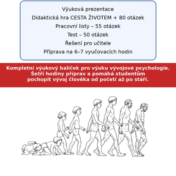 Vývojová psychologie: Ontogenetický vývoj jedince s didaktickou hrou a testy