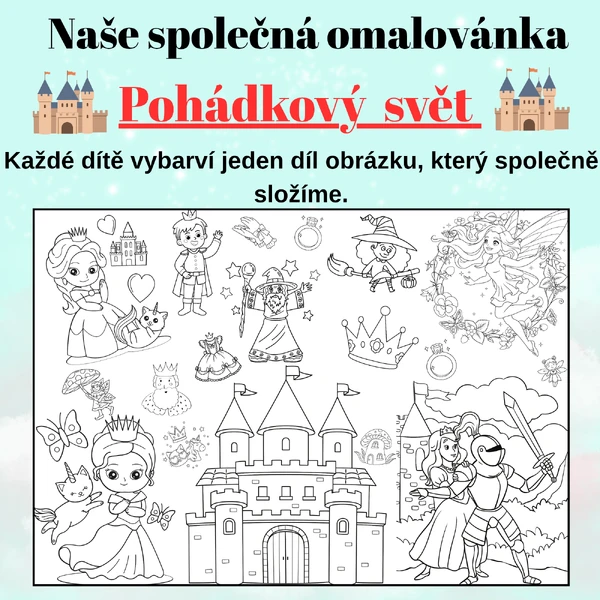 Mega omalovánky – Pohádkový svět | 2, 8 a 18 částí