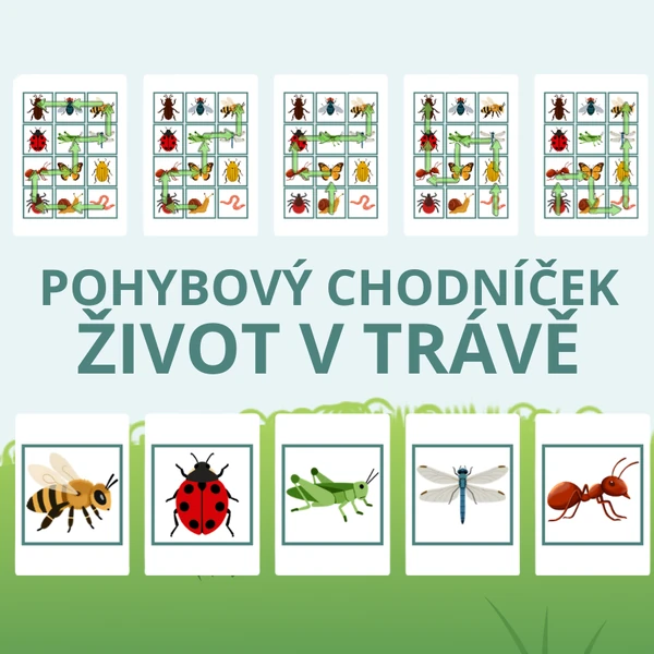 Pohybový chodníček ŽIVOT V TRÁVĚ