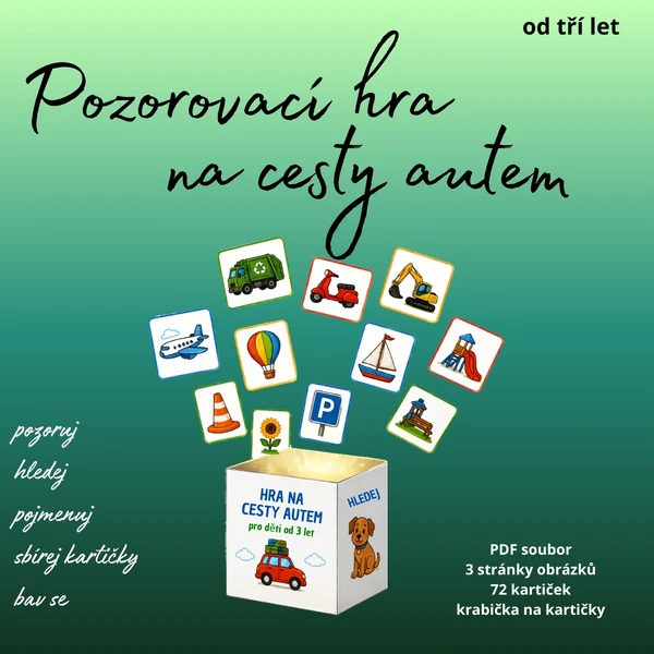 Pozorovací hra na cesty autem