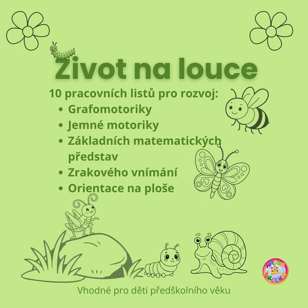 Na louce - pracovní listy