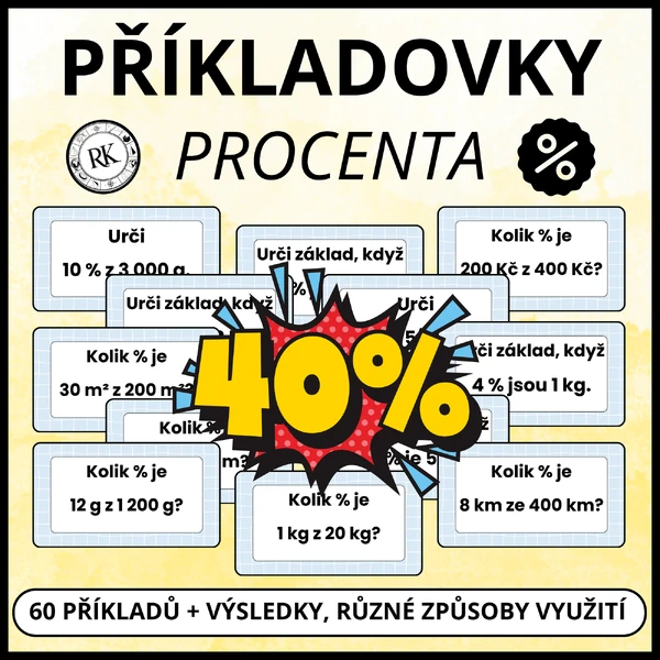 Procenta - Příkladovky