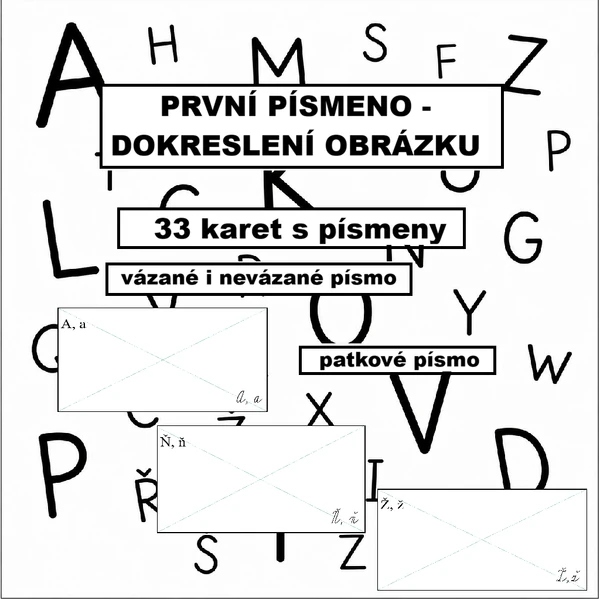 První písmeno ve slově - dokresli obrázek