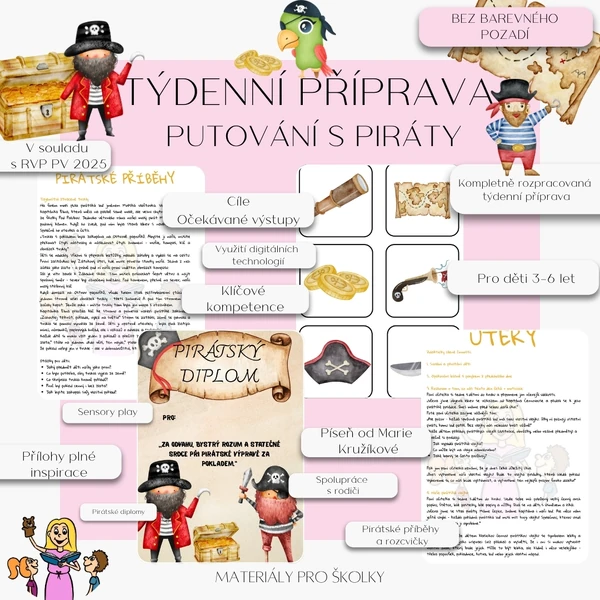 Týdenní příprava - Putování s piráty (bez barevného pozadí)