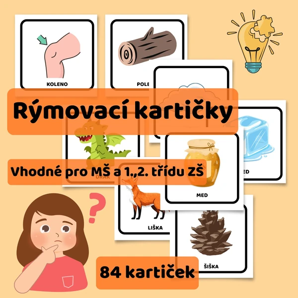Rýmovací kartičky (84 kartiček)