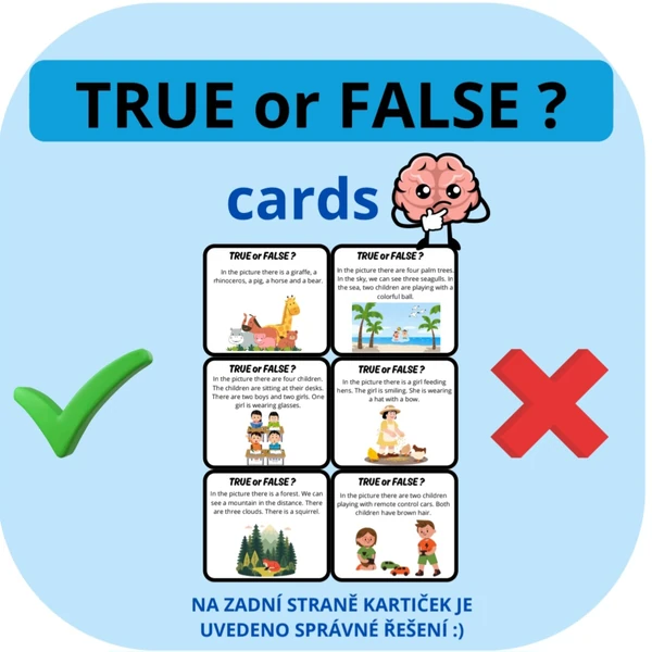 TRUE or FALSE cards