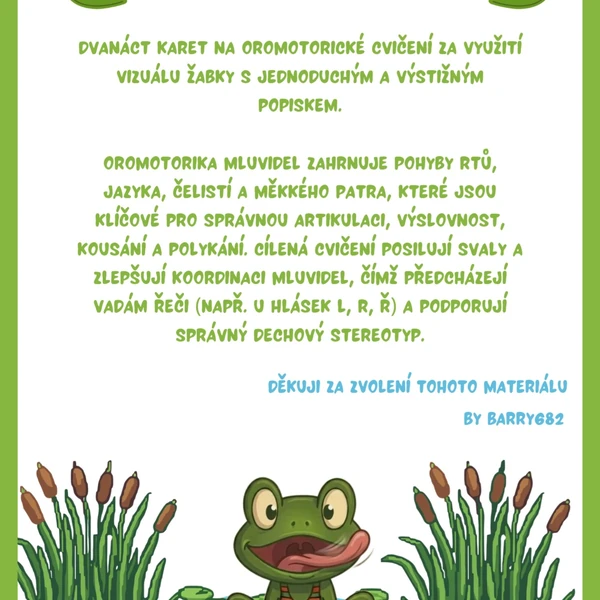 Oromotorika s žabkou 🐸