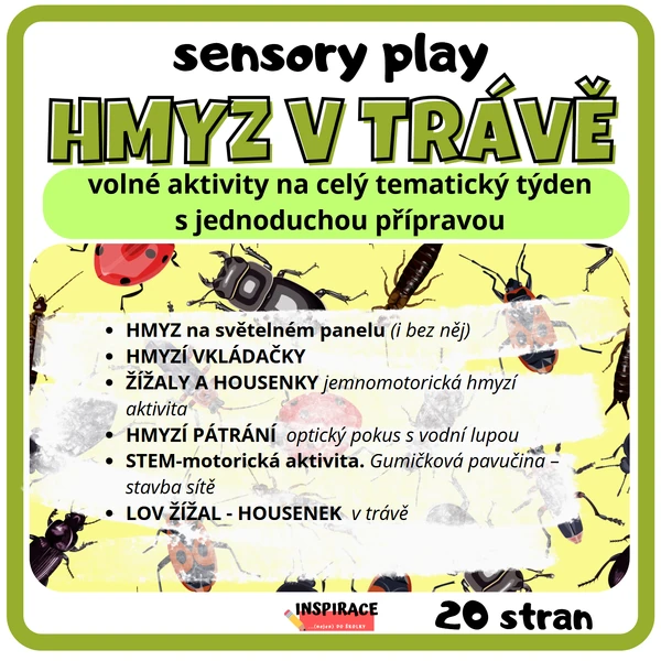 Sensory play - V TRÁVĚ