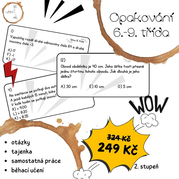 MEGA SET: Matematika 6.–9. ročník (Aritmetika, Algebra, Geometrie + MIXY)