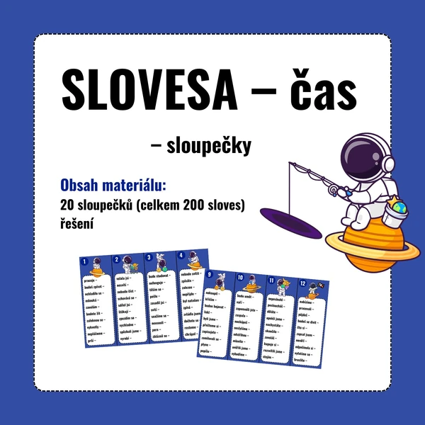 SLOVESA (čas) – sloupečky