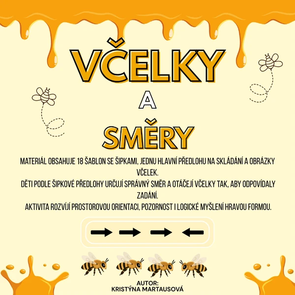 Včelky a směry - Kudy letí včelka? 🐝