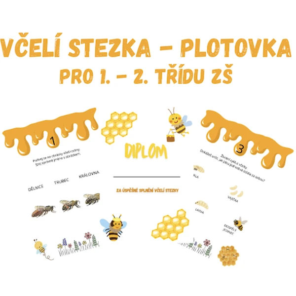 Včelí stezka - plotovka, pro 1. a 2. třídu ZŠ