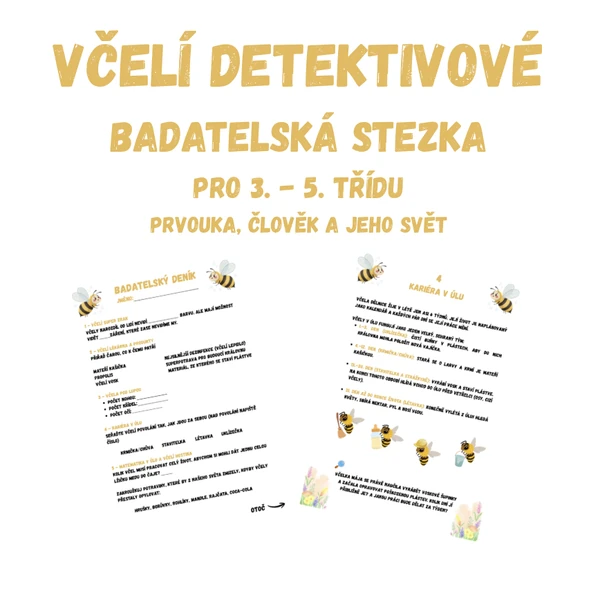 Včelí detektivové - badatelská stezka pro 3. - 5. třídu