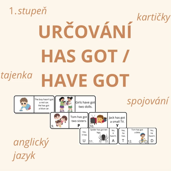 Určování HAS GOT / HAVE GOT