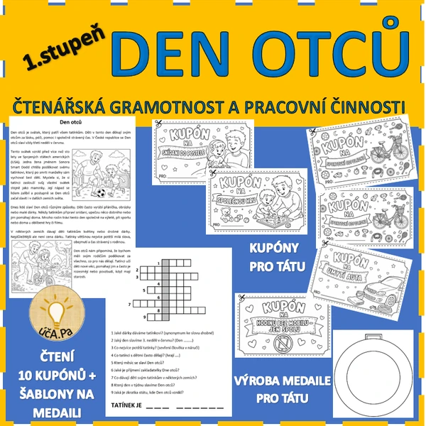 DEN OTCŮ - ČTENÍ S POROZUMĚNÍM + VÝROBA DÁREČKU