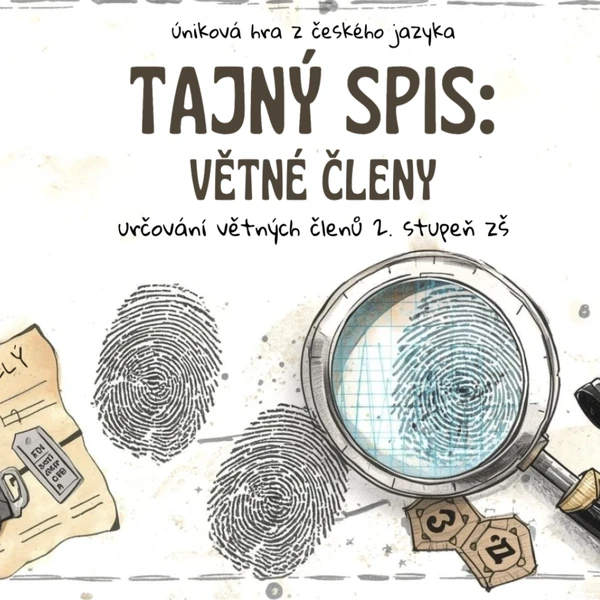 Úniková hra - Tajný spis (větné členy)