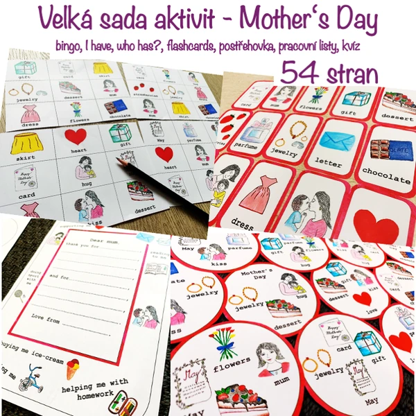Velká sada aktivit - Mother's Day