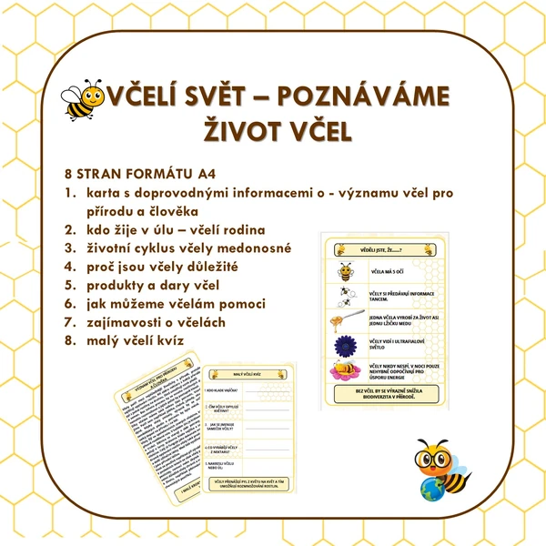 VČELÍ SVĚT – POZNÁVÁME ŽIVOT VČEL