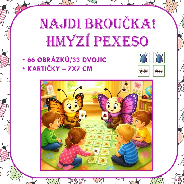 NAJDI BROUČKA! – HMYZÍ PEXESO 