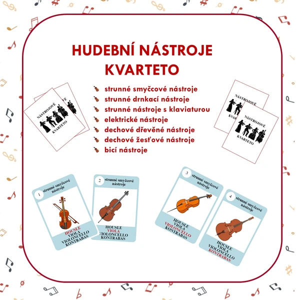 HUDEBNÍ NÁSTROJE - KVARTETO