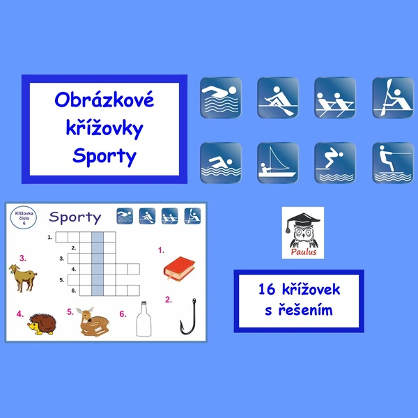 Obrázkové křížovky Sporty