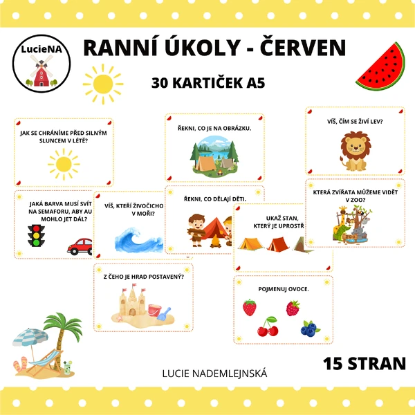 RANNÍ ÚKOLY ČERVEN
