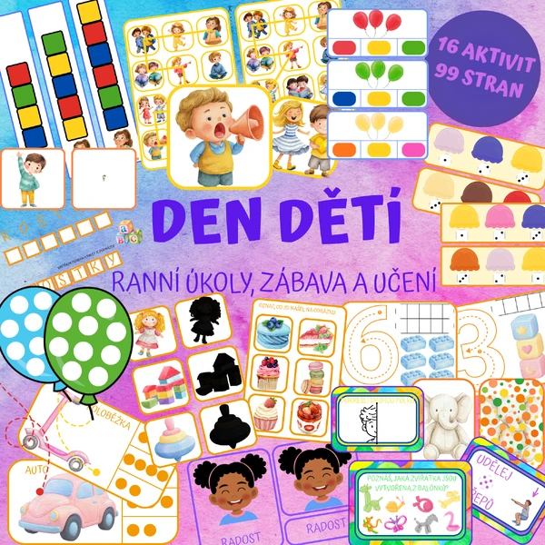 DEN DĚTÍ - ranní úkoly, zábava a učení