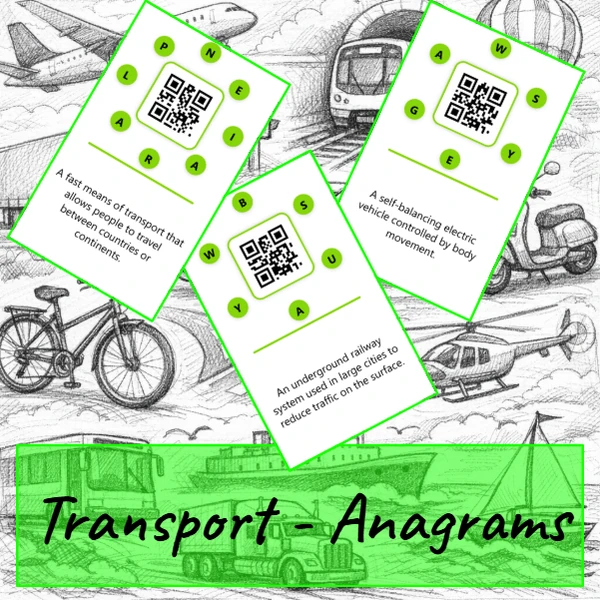 Transport/Traveling anagrams (50)