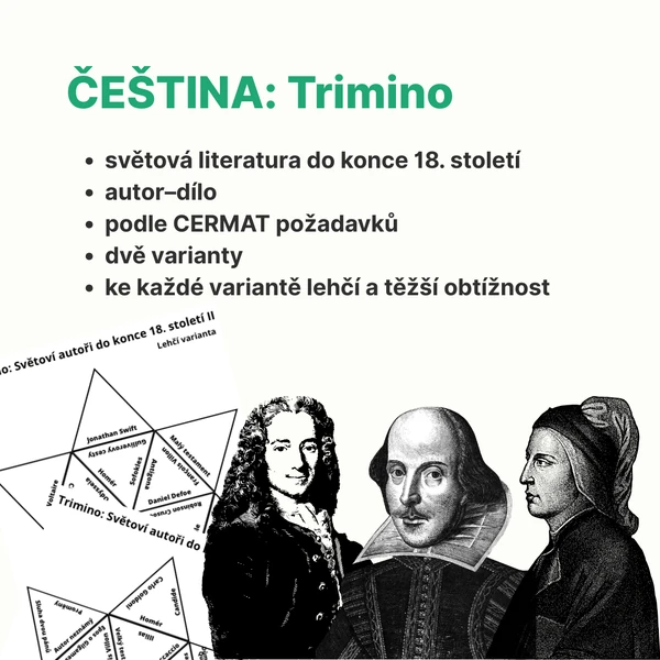 Trimino: autor a dílo, světová literatura do konce 18. století