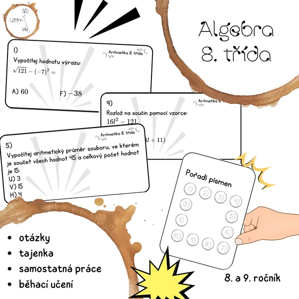 Opakování - algebra 8. třída (Treasure Hunt)