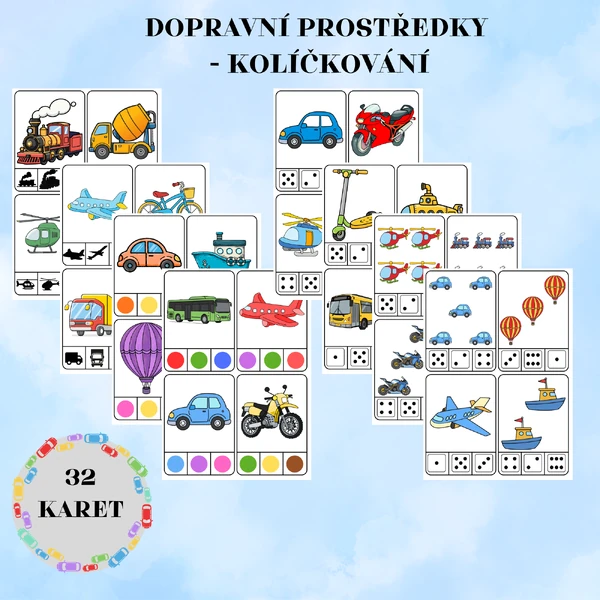 Dopravní prostředky - kolíčkování